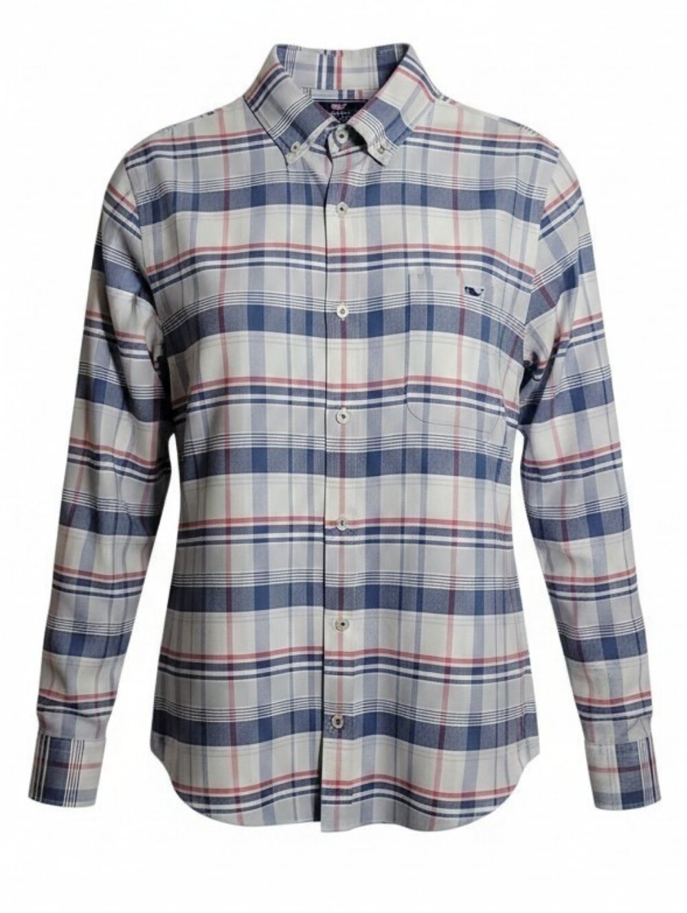 Vineyard Vines men's slim fit tucker plaid button down shirt size small stretch